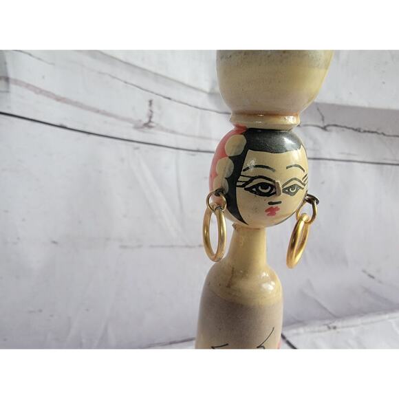 Vintage Asian Chinese Wood Doll - Picture 3 of 10